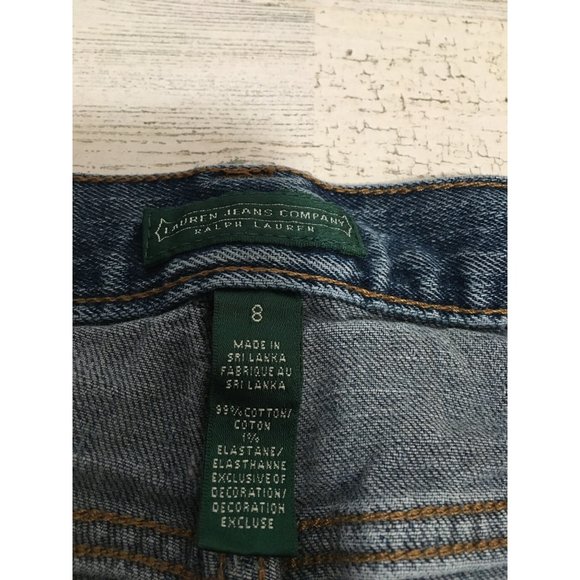 Lauren Jeans Ralph Lauren woman’s straight leg light wash jeans size 8 - Picture 3 of 7